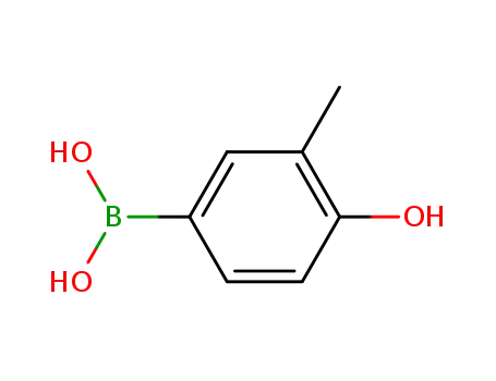 Molecular Structure of 762263-66-1 (Boronic acid, (4-hydroxy-3-methylphenyl)- (9CI))