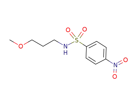 Molecular Structure of 349397-17-7 (N-(3-methoxypropyl)-4-nitro-benzenesulfonamide)