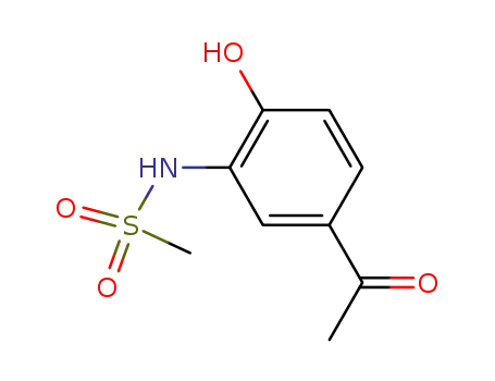 Molecular Structure of 14347-18-3 (N-(5-ACETYL-2-HYDROXY-PHENYL)-METHANESULFONAMIDE)