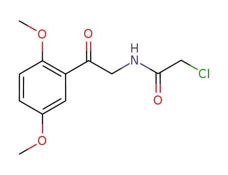 Molecular Structure of 59908-77-9 (Acetamide, 2-chloro-N-[2-(2,5-dimethoxyphenyl)-2-oxoethyl]-)