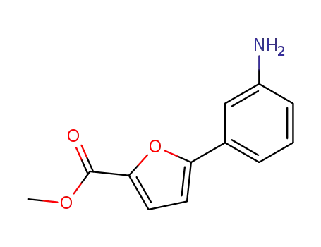Molecular Structure of 54023-06-2 (5-(3-AMINOPHENYL)FURAN-2-CARBOXYLIC ACID METHYL ESTER)
