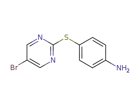 Molecular Structure of 849035-61-6 (4-[(5-BROMOPYRIMIDIN-2-YL)THIO]ANILINE)