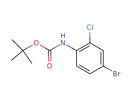 Molecular Structure of 330794-09-7 (TERT-BUTYL 4-BROMO-2-CHLOROPHENYLCARBAMATE)