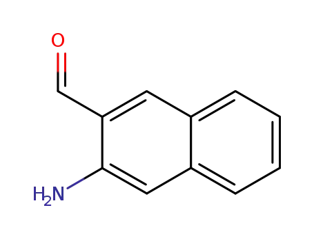 Molecular Structure of 154845-34-8 (3-Aminonaphthalene-2-carboxaldehyde)