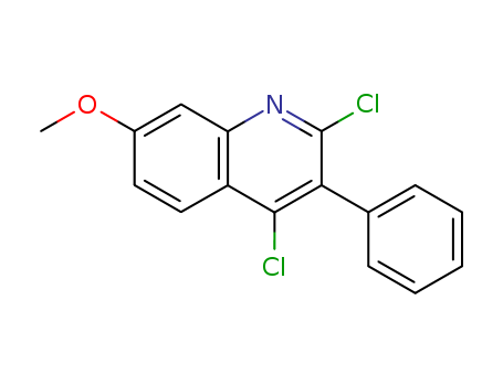 108832-16-2,2,4-dichloro-3-phenylquinolin-7-yl methyl ether,2,4-Dichloro-3-phenyl-7-methoxyquinoline
