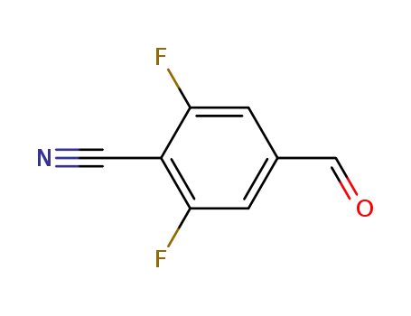 Molecular Structure of 433939-88-9 (4-CYANO-3,5-DIFLUORO BENZALDEHYDE)