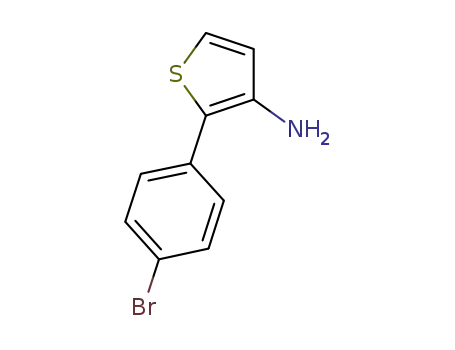 Molecular Structure of 183677-02-3 (2-(4-bromophenyl)thiophen-3-amine)