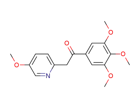 Molecular Structure of 896722-44-4 (2-(5-methoxy-pyridin-2-yl)-1-(3,4,5-trimethoxyphenyl)ethanone)