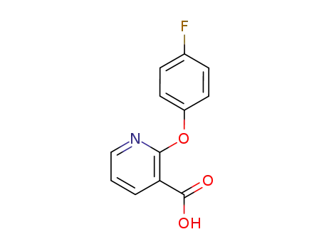 Molecular Structure of 54629-13-9 (2-(4-FLUOROPHENOXY)NICOTINIC ACID)