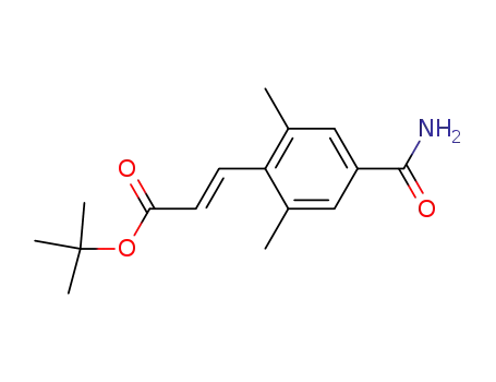tert-butyl (E)-3-(2,6-dimethyl-4-carbamoylphenyl)acrylate