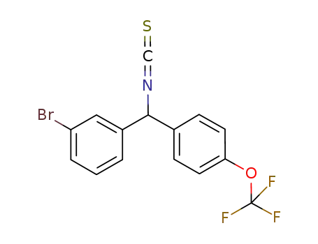 Molecular Structure of 871942-51-7 (1-bromo-3-{isothiocyanato[4-(trifluoromethoxy)phenyl]methyl}benzene)