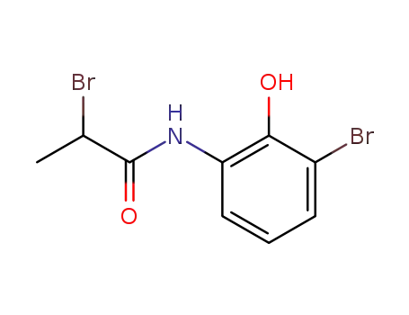 Molecular Structure of 868371-90-8 (2-bromo-N-(3-bromo-2-hydroxyphenyl)propionamide)