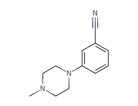 Molecular Structure of 204078-35-3 (3-(4-METHYLPIPERAZIN-1-YL)BENZONITRILE)