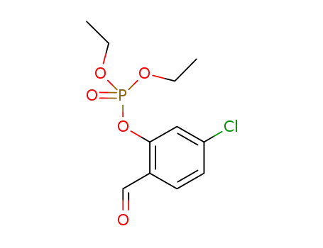 Molecular Structure of 807614-48-8 (Phosphoric acid, 5-chloro-2-formylphenyl diethyl ester)