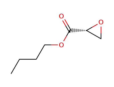 Molecular Structure of 110994-89-3 (Oxiranecarboxylic acid, butyl ester, (2R)- (9CI))