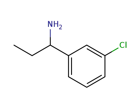 Molecular Structure of 1168139-52-3 (Benzenemethanamine, 3-chloro-.alpha.-ethyl-, (.alpha.R)-)