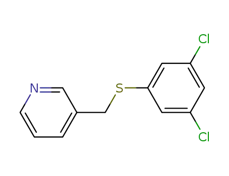 Molecular Structure of 915413-26-2 (3-(3,5-dichloro-phenylsulfanylmethyl)-pyridine)