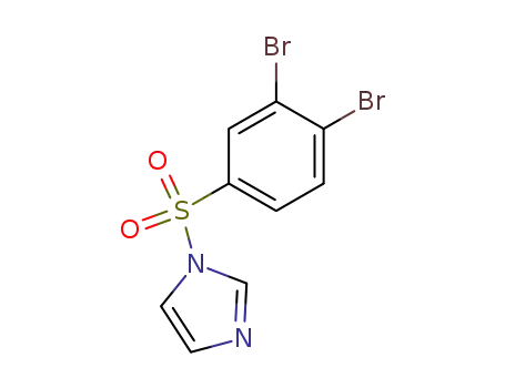 Molecular Structure of 224824-30-0 (1-((3,4-dibromophenyl)sulfonyl)-1H-imidazole)