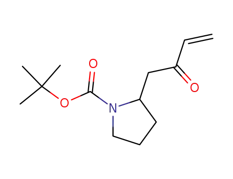 Molecular Structure of 443797-19-1 (1-Pyrrolidinecarboxylic acid, 2-(2-oxo-3-butenyl)-, 1,1-dimethylethyl
ester)
