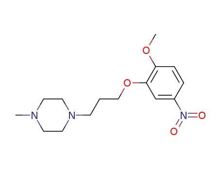 Molecular Structure of 846023-54-9 (1-[3-(2-Methoxy-5-nitrophenoxy)propyl]-4-Methylpiperazine)