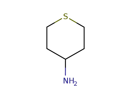 Molecular Structure of 21926-00-1 (Tetrahydro-2H-thiopyran-4-amine)