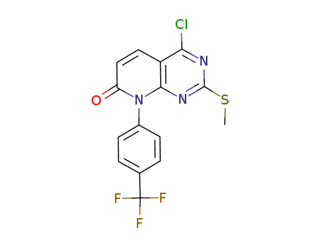 4-chloro-2-methylsulfanyl-8-(4-trifluoromethyl-phenyl)-8H-pyrido[2,3-d]pyrimidin-7-one