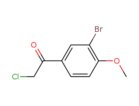 Molecular Structure of 3114-09-8 (Ethanone, 1-(3-bromo-4-methoxyphenyl)-2-chloro-)