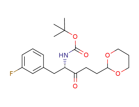 Carbamic acid,
[(1S)-4-(1,3-dioxan-2-yl)-1-[(3-fluorophenyl)methyl]-2-oxobutyl]-,
1,1-dimethylethyl ester