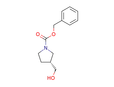 Molecular Structure of 192214-05-4 ((R)-1-CBZ-3-HYDROXYMETHYLPYRROLIDINE)