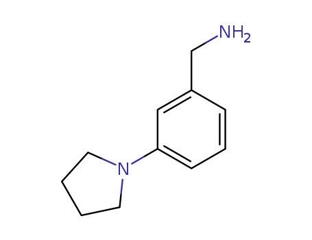 Molecular Structure of 175696-70-5 ((3-Pyrrolidin-1-ylphenyl)methylamine)