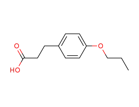 Molecular Structure of 3243-40-1 (3-(4-PROPOXYPHENYL)PROPIONIC ACID)