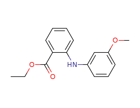 Molecular Structure of 1028206-78-1 (ethyl 2-(3-methoxyphenylamino)benzoate)