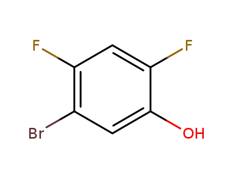 Molecular Structure of 355423-48-2 (5-Bromo-2,4-difluorophenol)