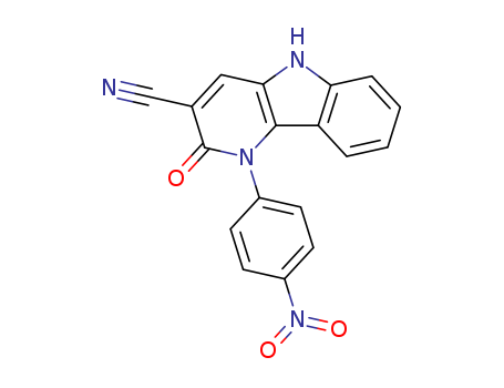 1H-Pyrido[3,2-b]indole-3-carbonitrile,
2,5-dihydro-1-(4-nitrophenyl)-2-oxo-(304465-35-8)