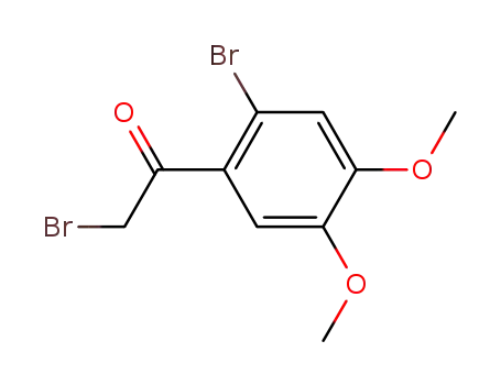 Molecular Structure of 321681-28-1 (2-bromo-1-(2-bromo-4,5-dimethoxyphenyl)-ethanone)