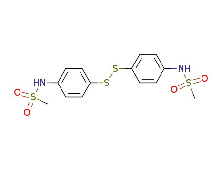 Molecular Structure of 26272-22-0 (N-(4-((4-((methylsulfonyl)amino)phenyl)dithio)phenyl)methanesulfonamide)