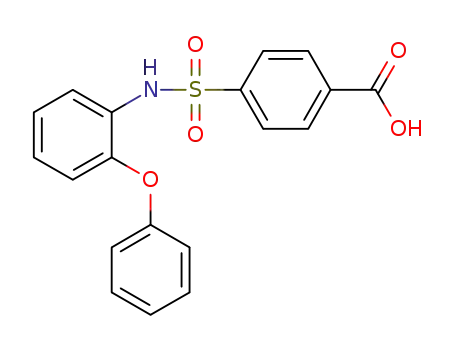 Molecular Structure of 1013559-24-4 (4-(2-phenoxy-phenylsulfamoyl)-benzoic acid)