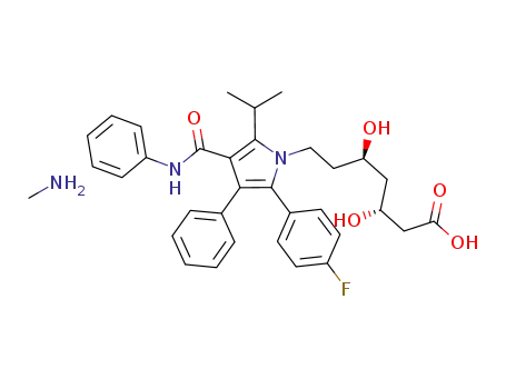 Molecular Structure of 908852-19-7 (Atorvastatin Methanamine Salt)