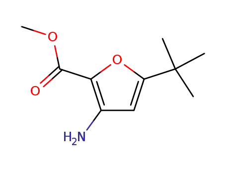 Molecular Structure of 216574-57-1 (2-Furancarboxylicacid,3-amino-5-(1,1-dimethylethyl)-,methylester(9CI))