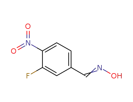Molecular Structure of 1210757-48-4 (3-fluoro-4-nitrobenzaldehyde oxime)