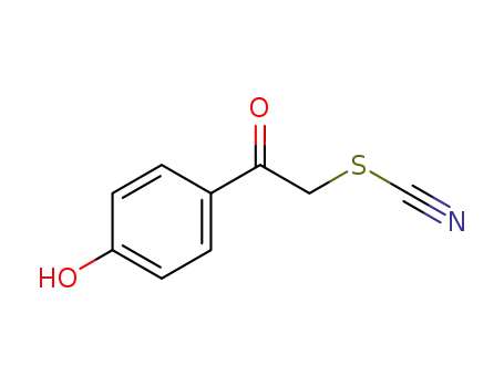 Molecular Structure of 56430-88-7 (1-(4-hydroxyphenyl)-2-thiocyanato-1-ethanone)