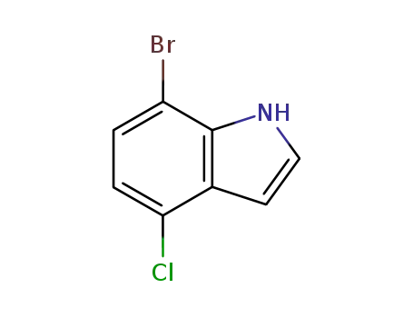 Molecular Structure of 126811-29-8 (4-CHLORO-7-BROMOINDOLE)
