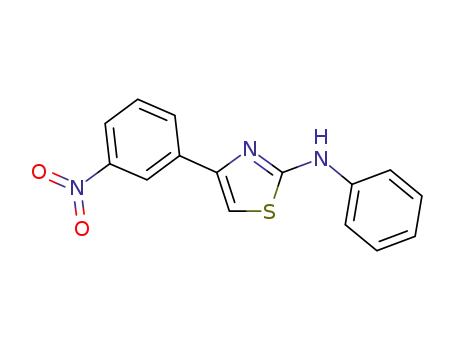 Molecular Structure of 325850-28-0 ((4-(3-NITROPHENYL)(2,5-THIAZOLYL))PHENYLAMINE)