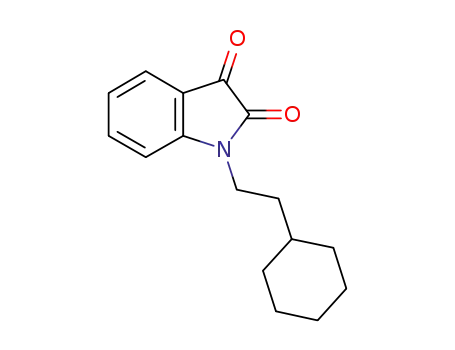 Molecular Structure of 1048973-34-7 (1-(2-cyclohexylethyl)-isatin)