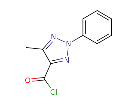 Molecular Structure of 36401-55-5 (5-METHYL-2-PHENYL-2H-1,2,3-TRIAZOLE-4-CARBONYL CHLORIDE)