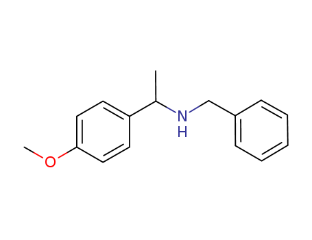 Molecular Structure of 14429-03-9 (Benzenemethanamine, 4-methoxy-a-methyl-N-(phenylmethyl)-)