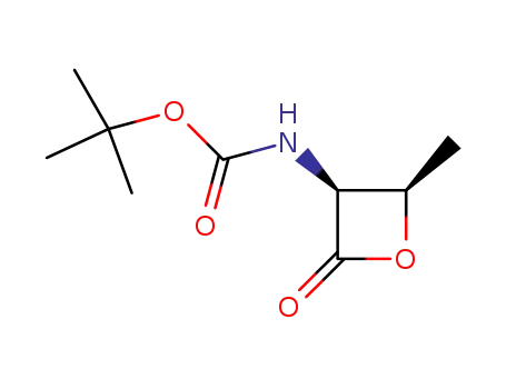 Molecular Structure of 710354-67-9 (Carbamic acid, [(2R,3S)-2-methyl-4-oxo-3-oxetanyl]-, 1,1-dimethylethyl ester)