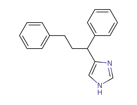 Molecular Structure of 131921-19-2 (4-(1,3-diphenylpropyl)-1H-imidazole)