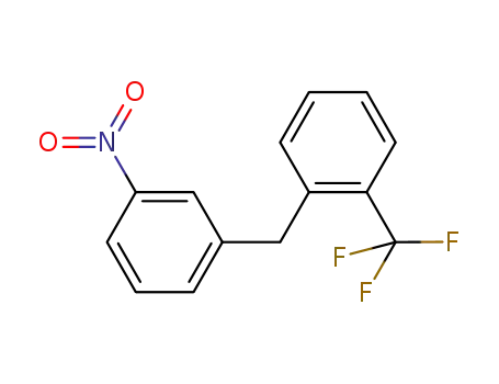 Molecular Structure of 886211-35-4 (1-(3-nitrobenzyl)-2-(trifluoromethyl)benzene)