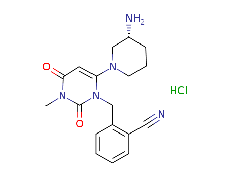 Cas no.1246610-75-2 98% (R)-2-{[6-(3-AMinopiperidin-1-yl)-3-Methyl-2,4-dioxo-3,4-dihydropyriMidin-1(2H)-yl]Methyl}benzonitrile hydrochloride
